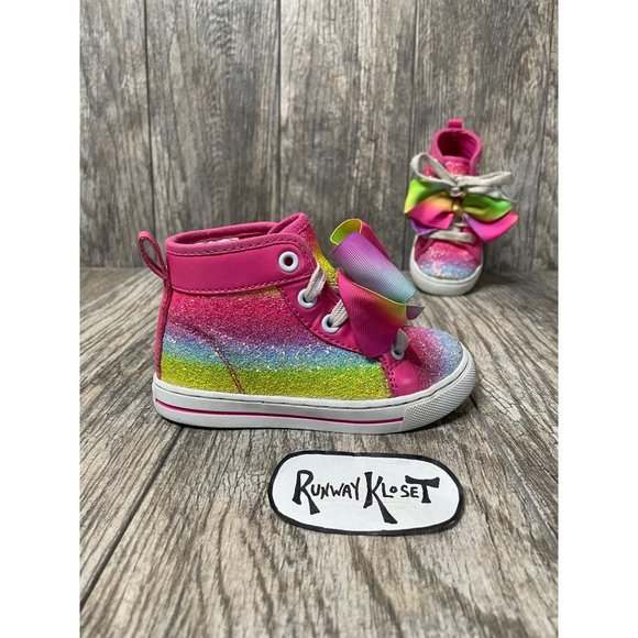 JoJo Siwa Other - JOJO SIWA Girls Rainbow Bow-tie Sneakers Rainbow size 8